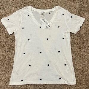 NEW White V-Neck (Size S)